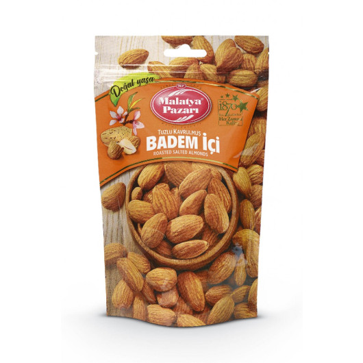 Roasted Salted Almond 180 Gr Malatya Pazari