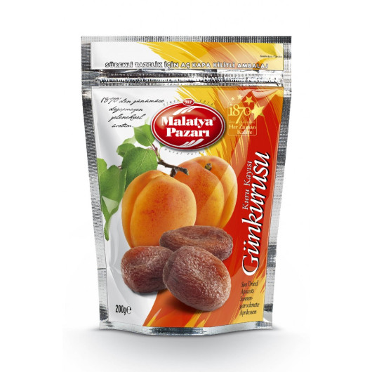 Dried Apricot Natural 200 Gr & Walnut 150 Gram