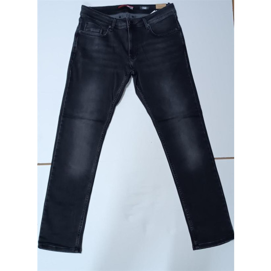 Men's Skinny Fit Low Waist Trousers Black