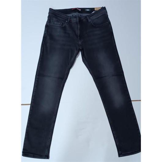 Men's Skinny Fit Low Waist Trousers Black