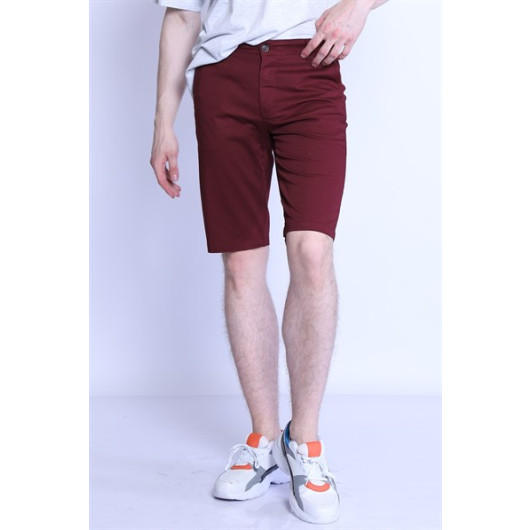 Male Shorts Es Roy 7075 Gab Burgundy