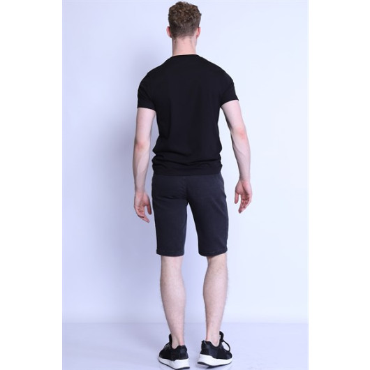 شورت رجالي لون اسود Es Roy Jogger 7079-02