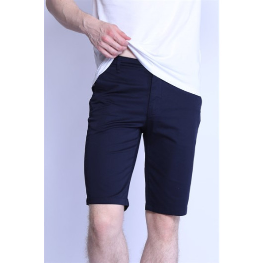 Men's Cotton Shorts Navy Blue