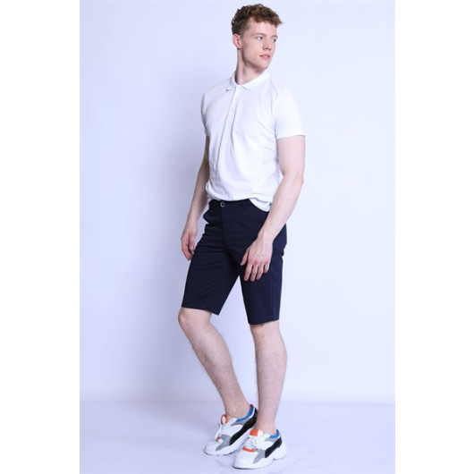 Men's Cotton Shorts Navy Blue