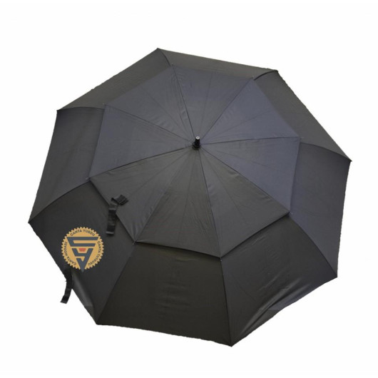مظلة سوداء بطبقتين فيبر