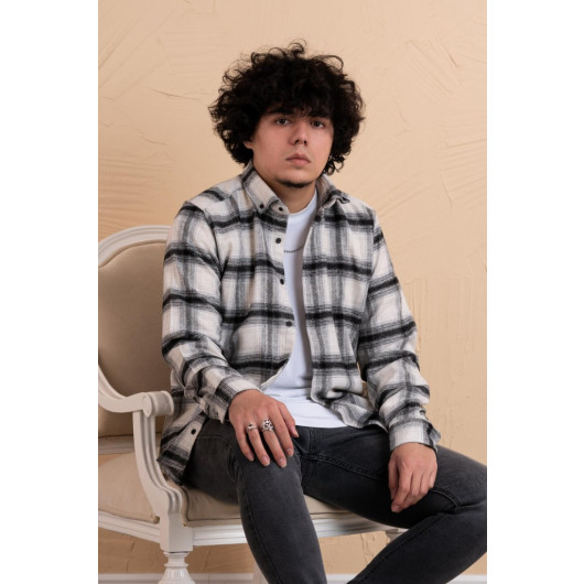 Mugi's Slimfit Plaid Men's Lumberjack Shirt