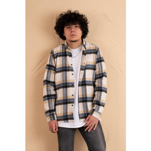 Mugi's Slimfit Plaid Men's Lumberjack Shirt