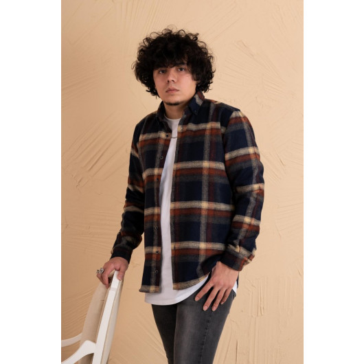 Mugi's Slimfit Plaid Men's Lumberjack Shirt