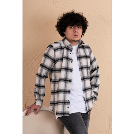 Mugi's Slimfit Plaid Men's Lumberjack Shirt