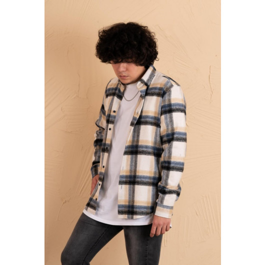 Mugi's Slimfit Plaid Men's Lumberjack Shirt