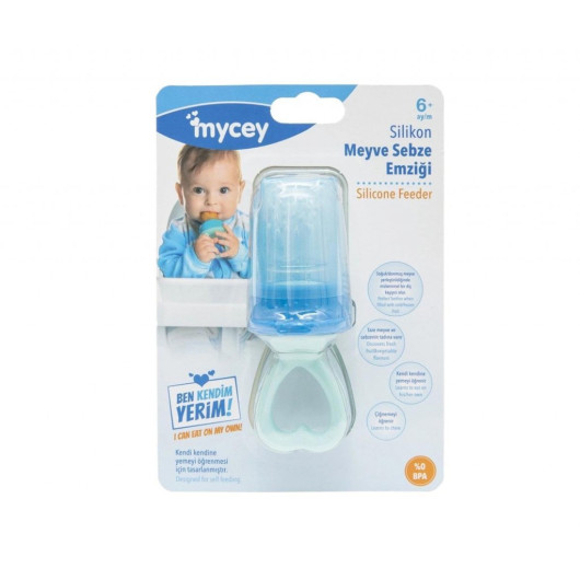 Mycey Myfeeder Safe Fruit And Vegetable Pacifier / Blue