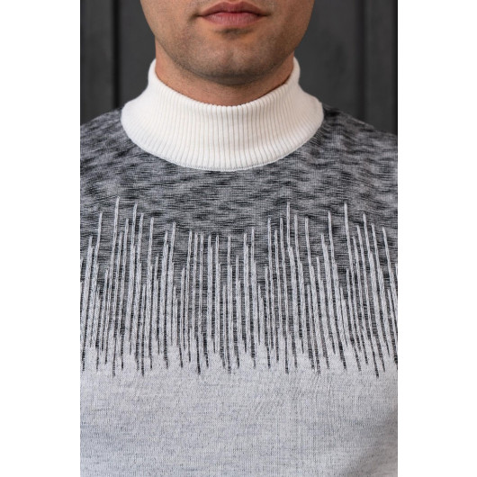 Nehir By Ahmet Ülker Regular Fit Turtleneck Cotton Men's Knitwear Sweater