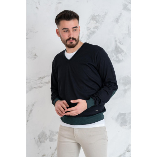 Neyir Knitwear V-Neck Regular Fit Men's Knit Sweater