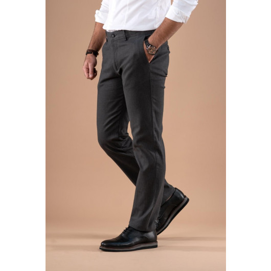 Notra Classic Cut Winter Cotton Gabardine Trousers