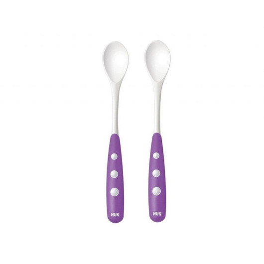 Nuk Nutritional Spoon 2 Pack - Purple