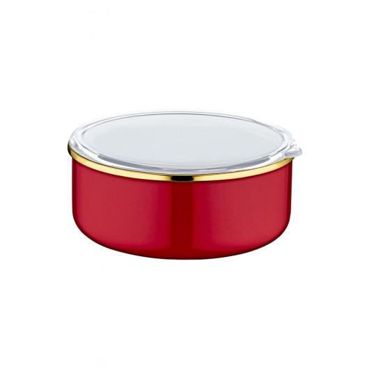 Oms 3 Pcs Storage Container Red 14-16-18 Cm