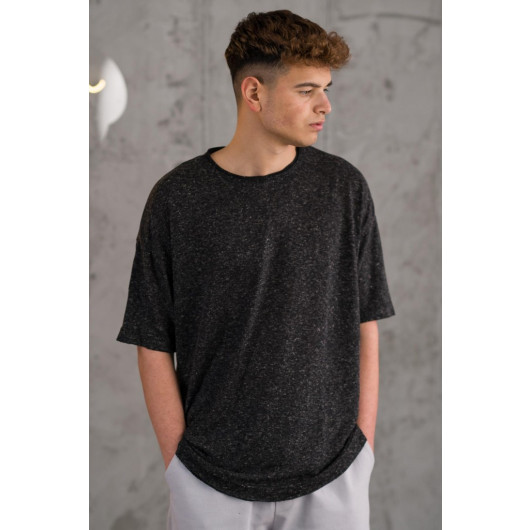 Men's Summer T-Shirt With Oversized Cycle Collar Lycra