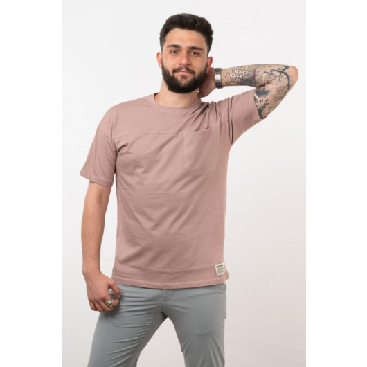 Oversized Men's Combed Cotton T-Shirt With Pockets