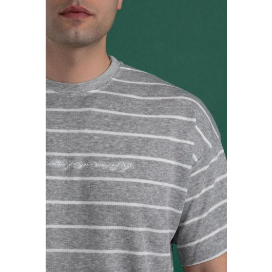 Oversized Striped Men's T-Shirt