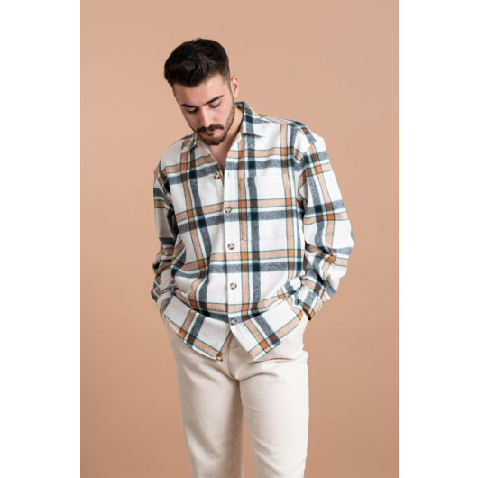 Oversized Men's Lumberjack Plaid Shirt