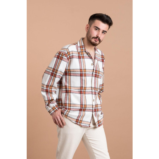 Oversized Men's Lumberjack Plaid Shirt