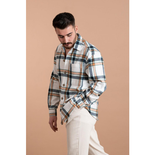 Oversized Men's Lumberjack Plaid Shirt