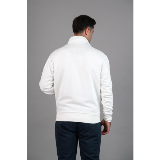 Paul Martin 3 Thread Step Collar Zipper Pocket Sweatshirt
