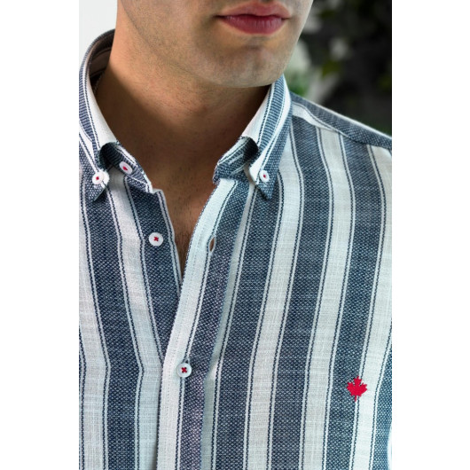 Paul Martin Cotton Summer Striped Men's Shirt