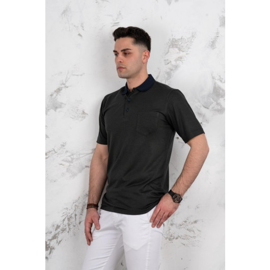 Polo Neck Pocket Classic Fit Men's T-Shirt