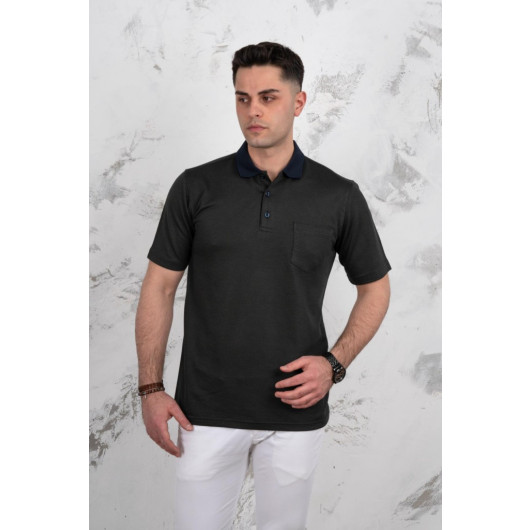 Polo Neck Pocket Classic Fit Men's T-Shirt