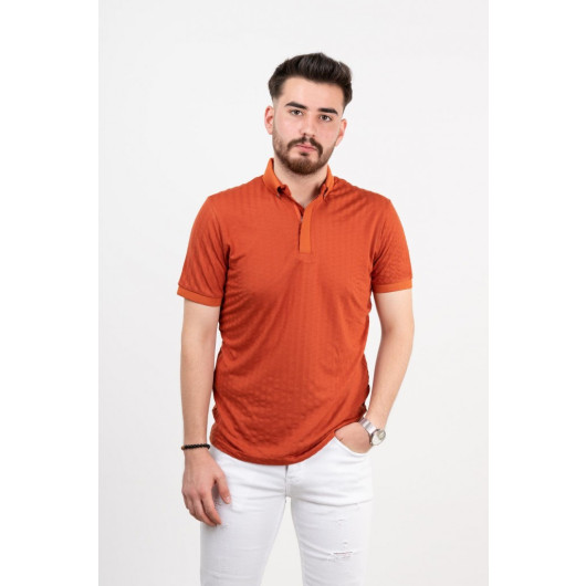 Polo Neck Slimfit Men's T-Shirt