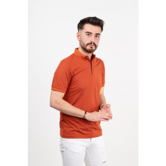 Polo Neck Slimfit Men's T-Shirt