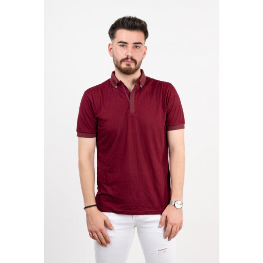 Polo Neck Slimfit Men's T-Shirt