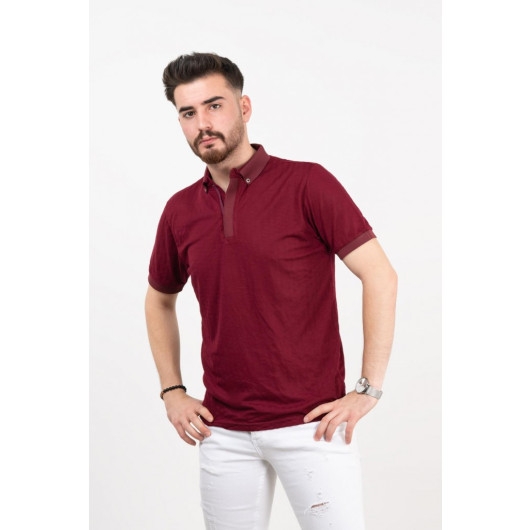 Polo Neck Slimfit Men's T-Shirt