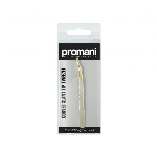 Promani Curved Oblique Tip Tweezers Pr-926