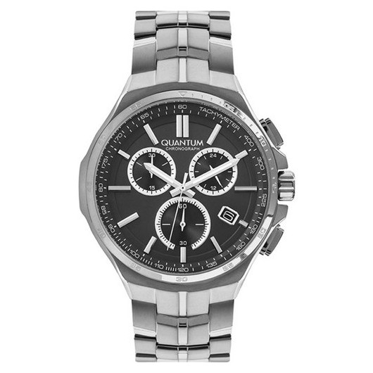 Quantum Titanium 47 Mm Gray Chrono Men's Wristwatch
