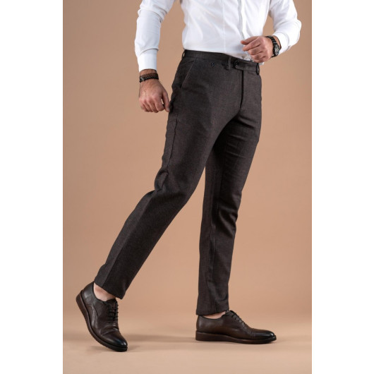 Regular Fit Double Dobby Gabardine Trousers