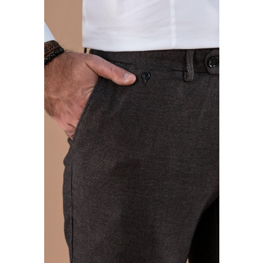 Regular Fit Double Dobby Gabardine Trousers