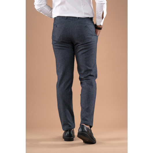 Regular Fit Double Dobby Gabardine Trousers