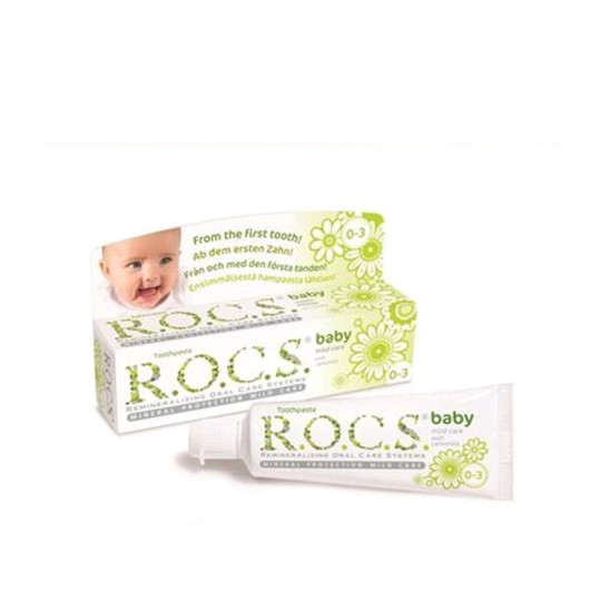 Rocs Baby 0-3 Age Chamomile Extract Toothpaste