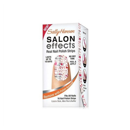 Sally Hansen Salon Effects - Patterned Nail Tapes Made Of Real Nail Polish - Love Always 4422-01