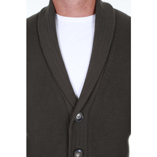 Buttoned Regular Fit Men's Cardigan