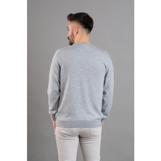 San&Fa Zero Collar Men's Knitwear Sweater