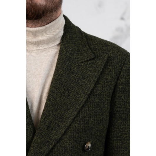 Sir Double Breasted Green Men's Cachet Coat