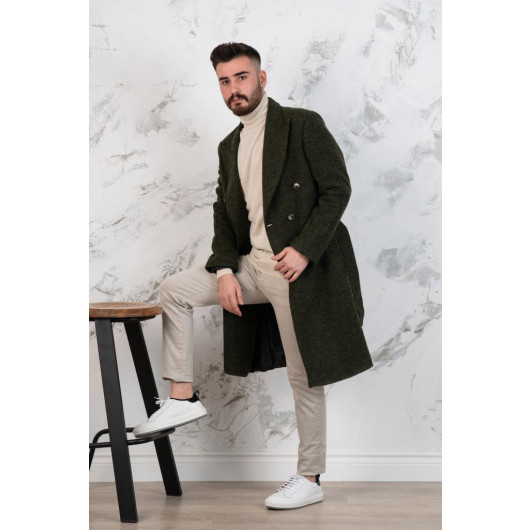 Sir Double Breasted Green Men's Cachet Coat