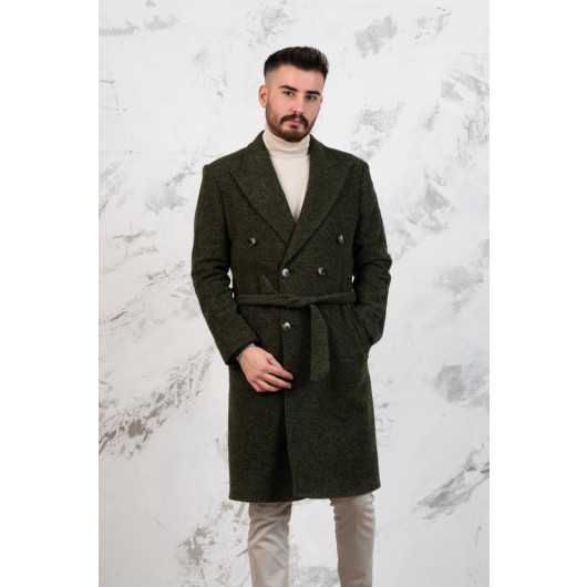 Sir Double Breasted Green Men's Cachet Coat