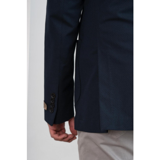 Sir Slimfit Bag Pocket Textured Unlined Men's Single Jacket
