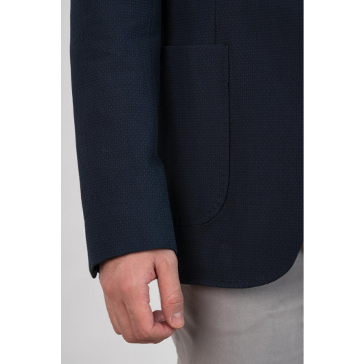 Sir Slimfit Bag Pocket Textured Unlined Men's Single Jacket