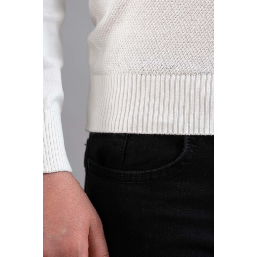 Slimfit Turtleneck Men's Knitwear Sweater