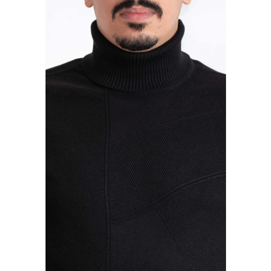 Slimfit Turtleneck Men's Knitwear Sweater